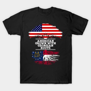 American Grown With Georgian Roots - Gift for Georgian From Georgia T-Shirt